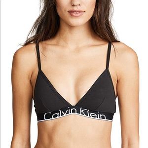 Calvin Klein cotton unlined triangle bra size L